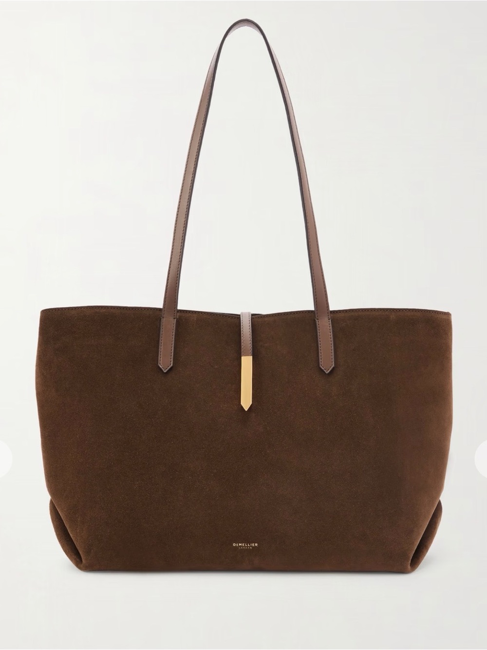 DEMELLIER
The Tokyo leather-trimmed suede tote